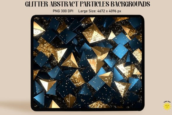 Abstract Glitter Particles Backgrounds: A Modern Design Asset