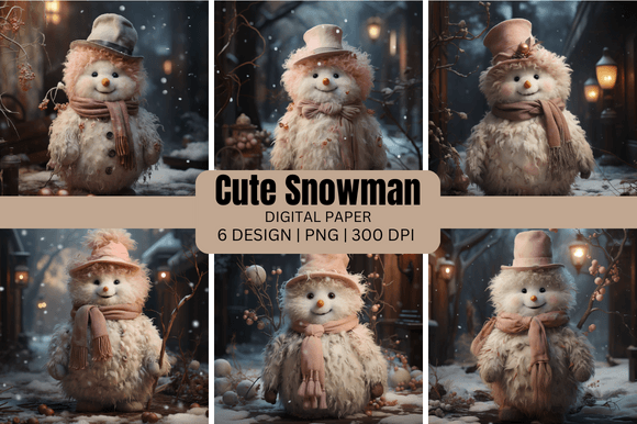 Adorable Winter Projects with Cute Snowman Backgrounds