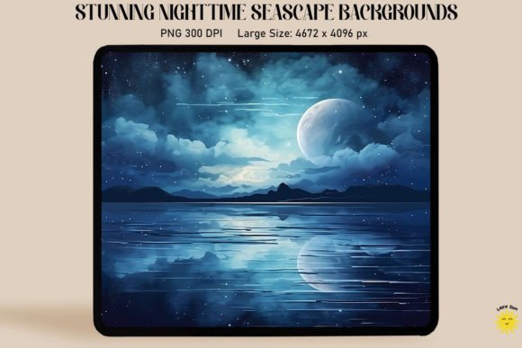 Beautiful Ocean Night Sky Backgrounds: A Designer's Guide