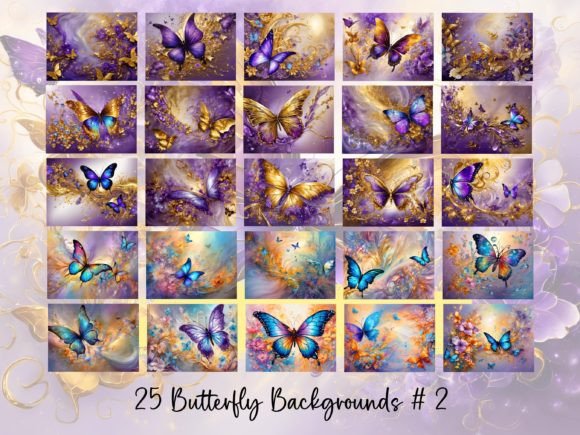 Butterfly Backgrounds #2: A Designer's Visual Toolkit