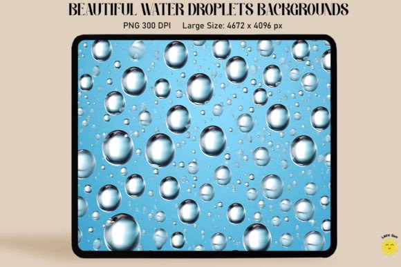 Drops of Water Pattern Backgrounds: A Refreshing Design Asset