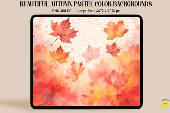 Embrace Autumn’s Charm with Watercolor Maple Leaves Backgrounds