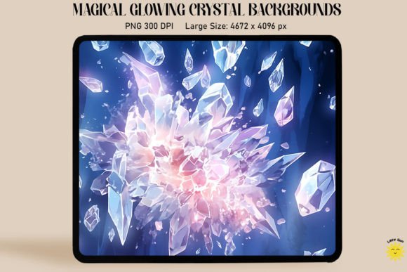 Enchant Your Designs: The Allure of Mystical Glow Silver Crystal Backgrounds