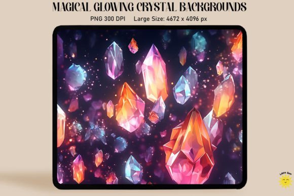 Enchanting Visuals: The Power of Colorful Glowing Crystal Backgrounds