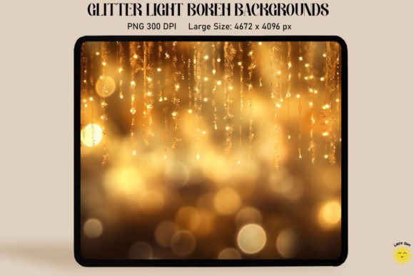 Golden Glitter Light Bokeh Backgrounds: Elevate Your Designs