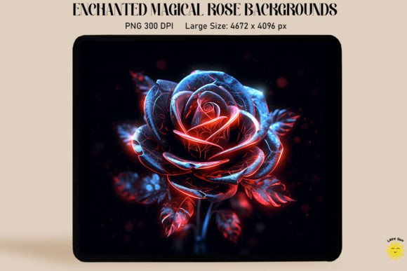 Mystical Glowing Black Rose Backgrounds: A Digital Asset Guide