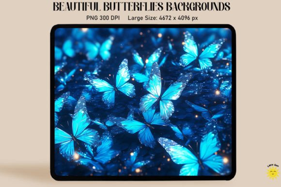 Sparkly Blue Butterflies Backgrounds: A Guide to Elegant Digital Design