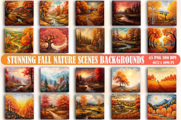 Stunning Fall Nature Scenes Backgrounds for Autumn Projects