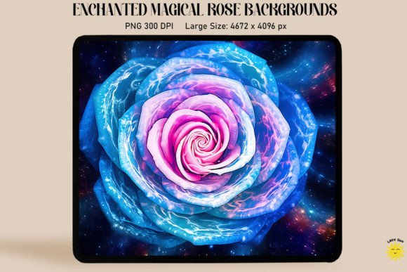 Unleashing Cosmic Beauty with Fantasy Nebula Rose Backgrounds