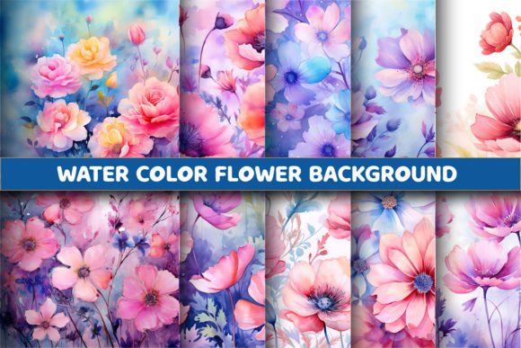 Unlocking Creativity with Water Color Flowers Backgrounds Papers