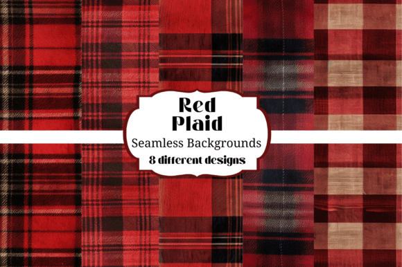 Warmth and Texture: Using Red Plaid Flannel Seamless Backgrounds