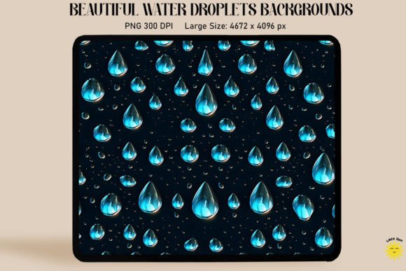Water Droplets Metalcore Backgrounds: Merging Nature with Digital Edge