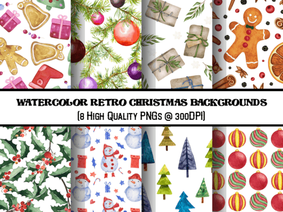 Watercolor Retro Christmas Backgrounds: A Designer's Guide